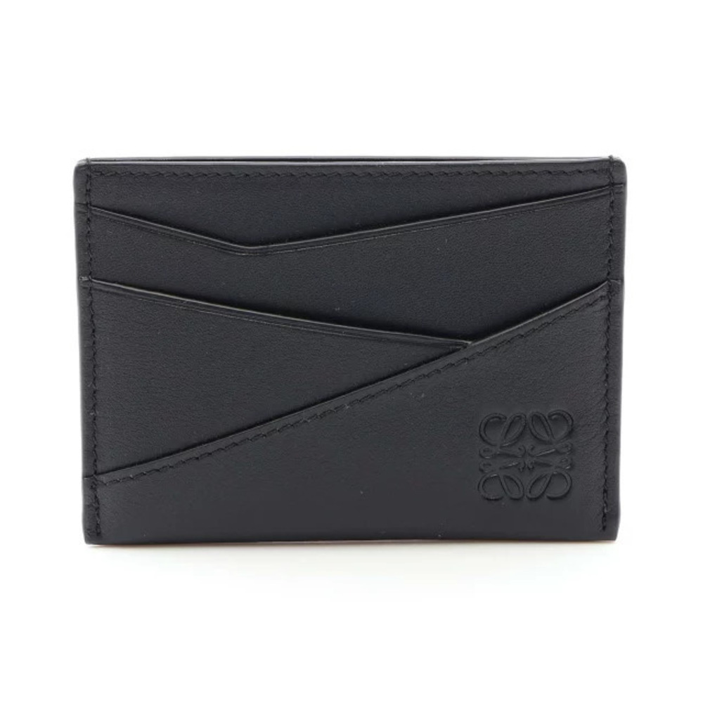 Loewe Puzzle Card Case Wallet Leather Accessory Black